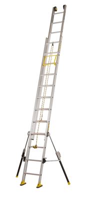 Centaur sliding ladder 2 planes with rope 10,20m stabilizers