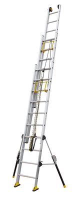 Centaur sliding ladder 3 shots with rope 6,90m stabilizers