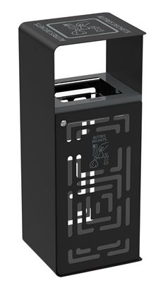 Artri calibrated 110L recycling bin for other waste