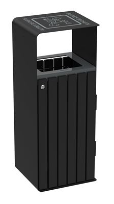 Artri Alu calibrated 110L recycling bin for other waste