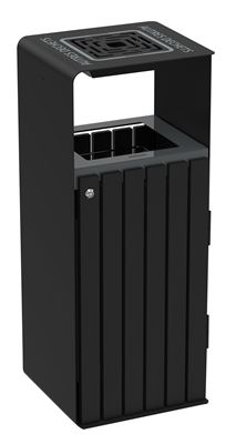 Artri Extreme 110L calibrated recycling bin for other waste with ashtray