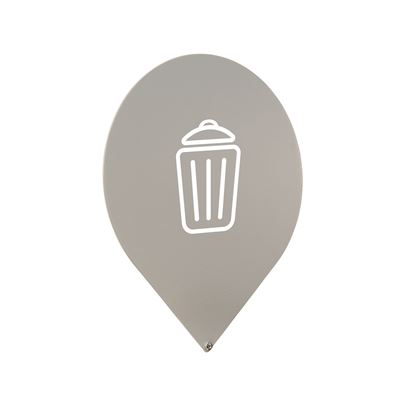 Trinox grey bin sign for other waste