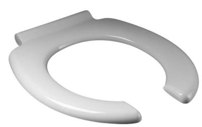 Rossignol white thermoset toilet seat