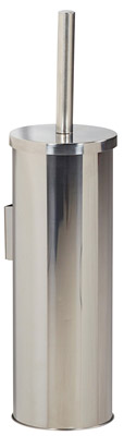 Wall-mounted or free-standing stainless steel toilet brush holder Rossignol