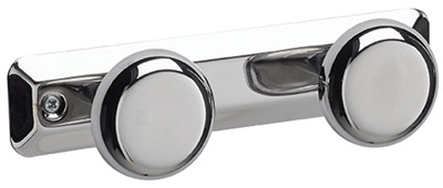 Patere 2 round chrome head