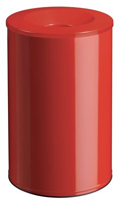 Rossignol red 90L fireproof trash can