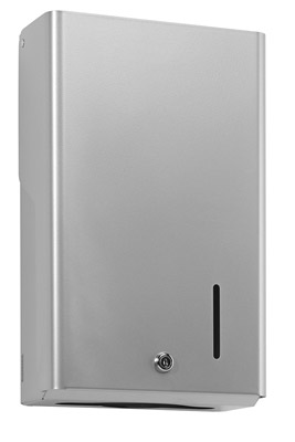 Hand towel dispenser gray metal stella