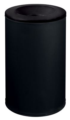 Rossignol black 90L fireproof trash can