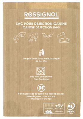 Rossignol biodegradable and compostable dog waste bag 1000 bags