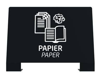 Alitri paper trash can nameplate