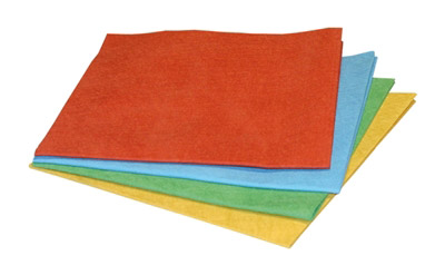 PINK non-woven microfibre cloth bag of 5