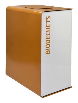 Selective sorting bin 2x20L white bio-waste