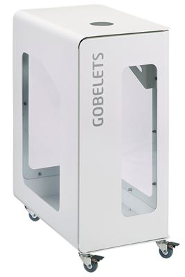 Vigipirate-era 90L wheeled recycling bin for white Cubatri cups