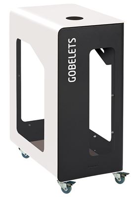 Vigipirate-era wheeled recycling bin, 90L, for Cubatri cups