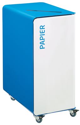 90L wheeled recycling bin for white paper (cubatri)
