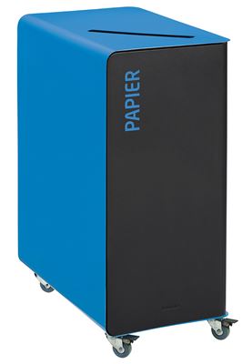 90L wheeled recycling bin for paper (cubatri)
