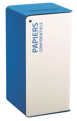 75L Cubatri white recycling bin for confidential papers