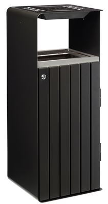 Artri Alu 110L recycling bin for other waste with ashtray