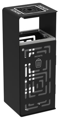 Artri 110L recycling bin for other waste with ashtray