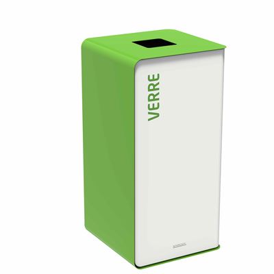 75L glass recycling bin, white Cubatri