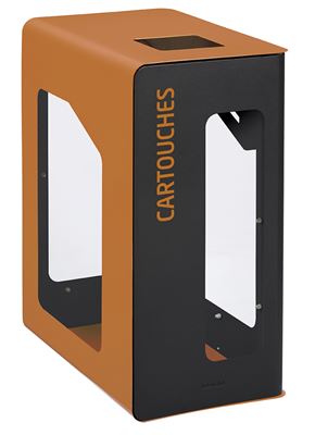 90L Vigipirate-compliant recycling bin with Cubatri cartridges