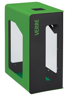 90L glass recycling bin (Vigipirate security alert)