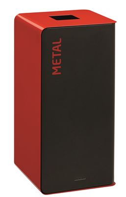 75L metal recycling bin cubatri