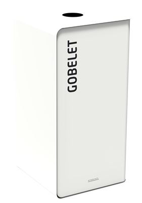 Selective sorting trash 40L white goblet