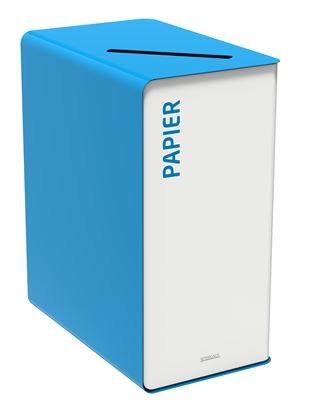 Waste bin sorting 65L white paper