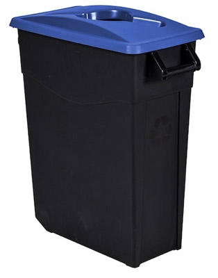 Selective waste bin 65L blue