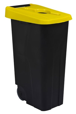 Recycling bin 110L yellow