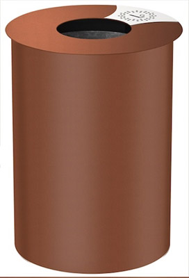 Outdoor Litter Bin 60 L Rossignol effect corten