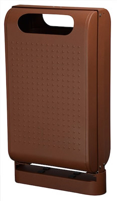 Outdoor bin Rossignol 60 L urbanet corten effect