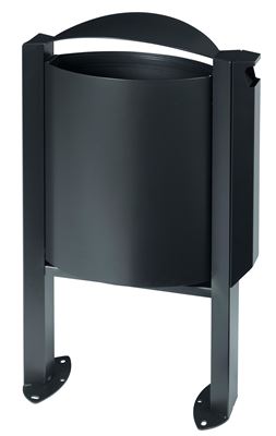 Dust-bin ashtray exterior 40 L Rossignol anthracite matt