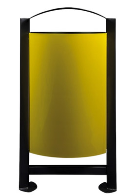 Waste bin for nightingale 2 flows gray and yellow