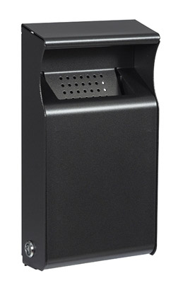 Outdoor wall ashtray Rossignol 1 L Kopa black