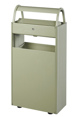 Outdoor ashtray bin 12 L / 60 L gray cement walk