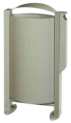 Ashtray bin Rossignol Arkéa 3L / 60 L gray cement