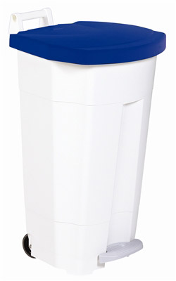 Kitchen sorting bin 90 L blue lid