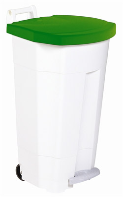 Kitchen sorting bin 90 L green lid