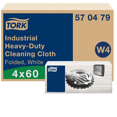 Tork W4 ultra resistant white non-woven cloth 35x42 cm