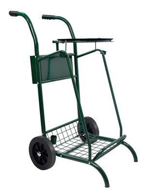 Road trolley with rubber wheels