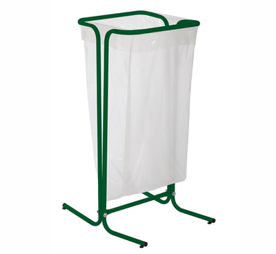 trash bag support 110 liters of foam green feet