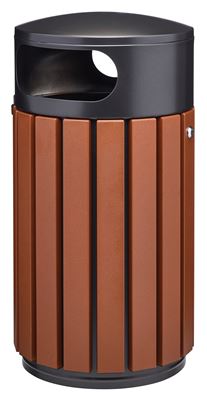 60L outdoor bin, imitation galvanized wood