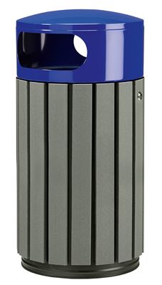 Recycled outdoor trash 40 L Rossignol blue