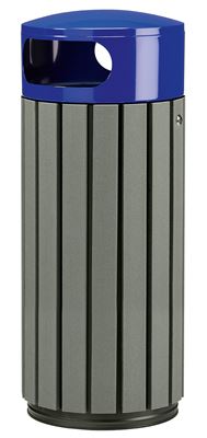 60 L blue outdoor bin