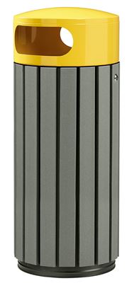 60 litre yellow outdoor bin