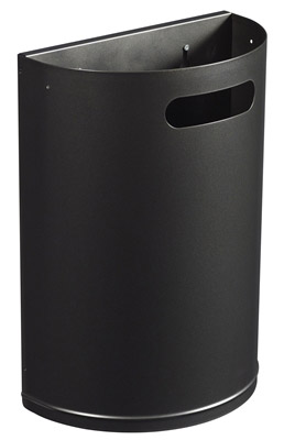 Rossignol 20L black removable wall-mounted trash can