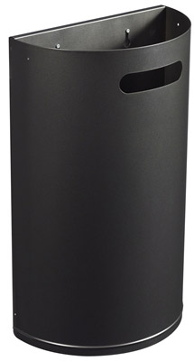 Rossignol 40L black removable wall-mounted trash can