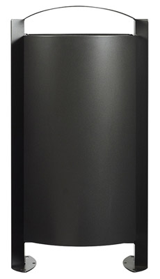 Outdoor trash foot on 100 L Rossignol gray manganese